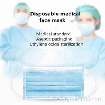 Medicinsk mask Engångs ansiktsmasker med elastisk EarGuard